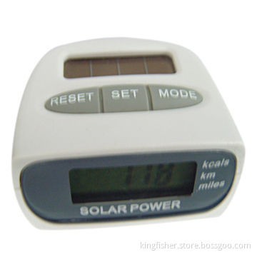 Solar pedometer